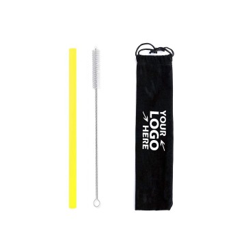 Silicone Drinking Straw Set